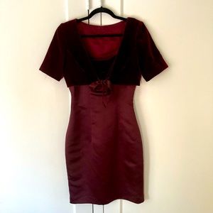 Gorgeous silk and velvet waters and waters dress.